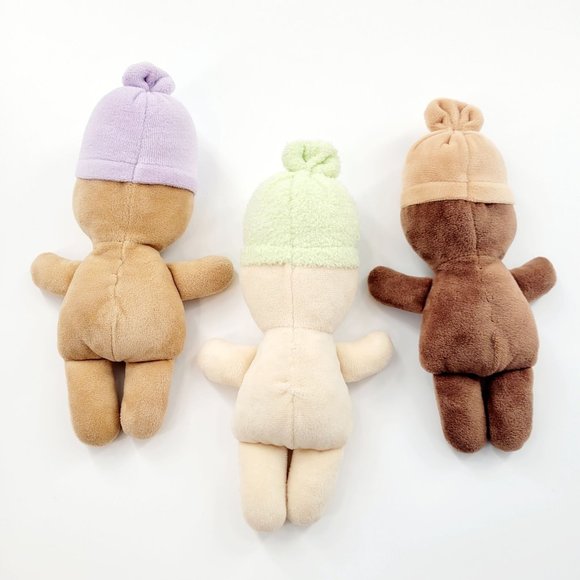 Creative Minds Multicultural Soft Baby Dolls with Hats Lot Of 3 Plush Diverse 9" - Picture 5 of 6